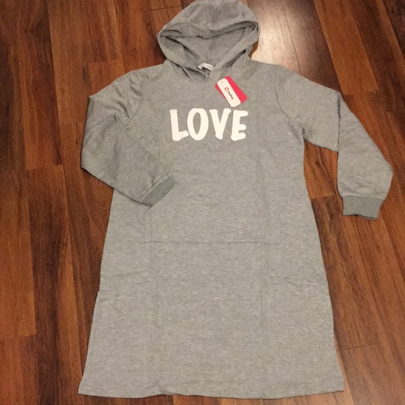 Pat Pat Dresses & Skirts - Pat Pat Sweatshirt Hooded Sweatshirt Dress